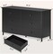6 Drawer Bedroom Dresser, Wood Double Dresser with Steel Frame, Bedroom Chest of Drawers, Storage Organiser Unit for Closet, Living Room and Hallway